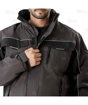 Parka corta, acolchada con tejido Ripstop