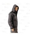 Parka corta, acolchada con tejido Ripstop
