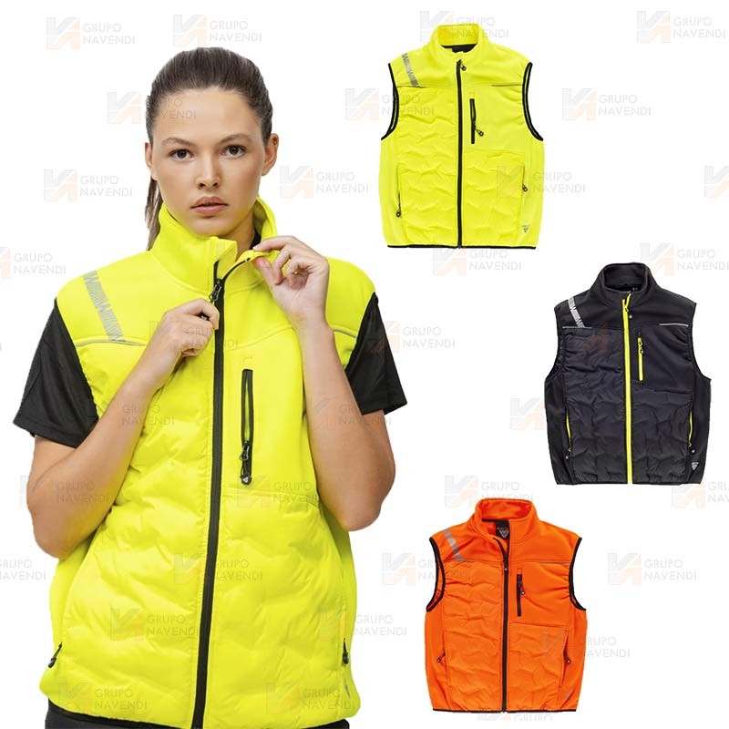 Chaleco deportivo acolchado tipo plumas