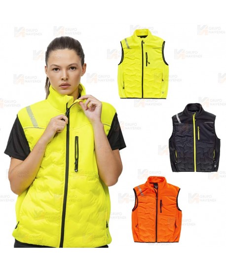 Chaleco deportivo acolchado tipo plumas