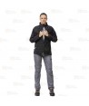Chaqueta deportiva con acolchado grueso tipo plumas para mujer