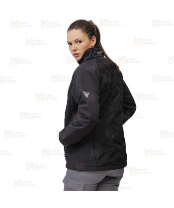 Chaqueta deportiva con acolchado grueso tipo plumas para mujer