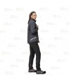 Chaqueta deportiva con acolchado grueso tipo plumas para mujer