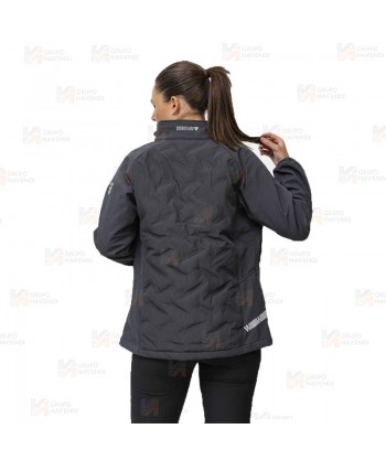 Chaqueta deportiva con acolchado grueso tipo plumas para mujer