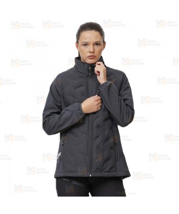 Chaqueta deportiva con acolchado grueso tipo plumas para mujer