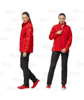 Chaqueta deportiva con acolchado grueso tipo plumas para mujer