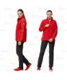Chaqueta deportiva con acolchado grueso tipo plumas para mujer