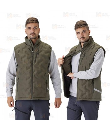 Chaleco deportivo con acolchado grueso tipo plumas