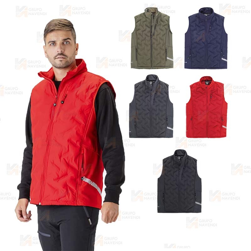Chaleco deportivo con acolchado grueso tipo plumas