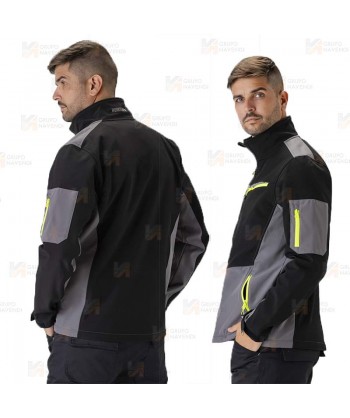 Cazadora softshell anti desgarro para actividades outdoor