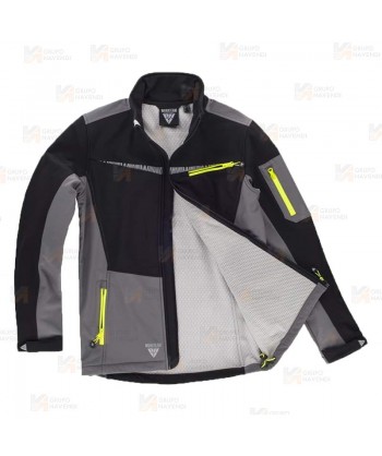 Cazadora softshell anti desgarro para actividades outdoor