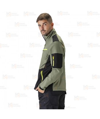 Cazadora softshell anti desgarro para actividades outdoor
