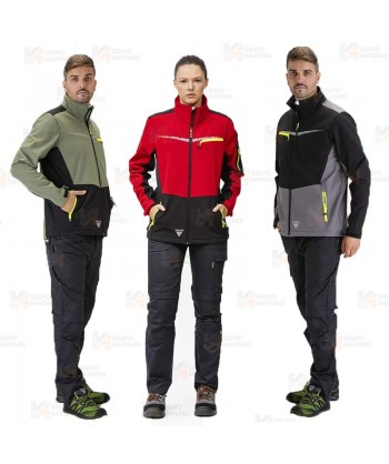 Cazadora softshell anti desgarro para actividades outdoor