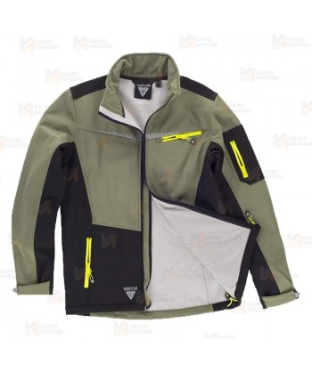 Cazadora softshell anti desgarro para actividades outdoor