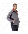 Cazadora softshell anti desgarro y capucha para actividades outdoor
