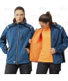 Cazadora softshell anti desgarro y capucha para actividades outdoor
