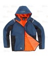 Cazadora softshell anti desgarro y capucha para actividades outdoor