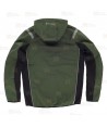 Cazadora softshell anti desgarro y capucha para actividades outdoor