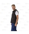 Chaleco softshell de doble capa color negro