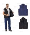 Chaleco softshell de doble capa color azul marino