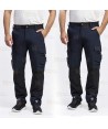 Pantalón laboral multibolsillos con tejido elástico ligero