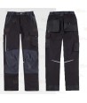 Pantalón laboral multibolsillos con tejido elástico ligero