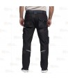 Pantalón laboral multibolsillos con tejido elástico ligero