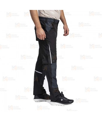 Pantalón laboral multibolsillos con tejido elástico ligero