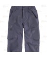 Pantalón laboral multibolsillos con tejido elástico color gris