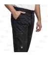 Pantalón laboral multibolsillos con tejido elástico muy fino y ligero color negro