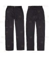 Pantalón laboral multibolsillos con tejido elástico muy fino y ligero color negro
