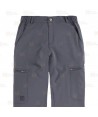 Pantalón laboral multibolsillos con tejido elástico muy fino y ligero color gris oscuro