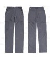 Pantalón laboral multibolsillos con tejido elástico muy fino y ligero color gris oscuro