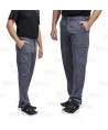 Pantalón laboral multibolsillos con tejido elástico muy fino y ligero color gris oscuro