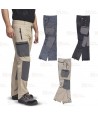 Pantalón Ripstop sport multibolsillos desmontable y transpirable color beige y negro