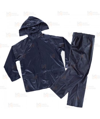 Traje completo tipo ingeniero especial lluvia color azul marino
