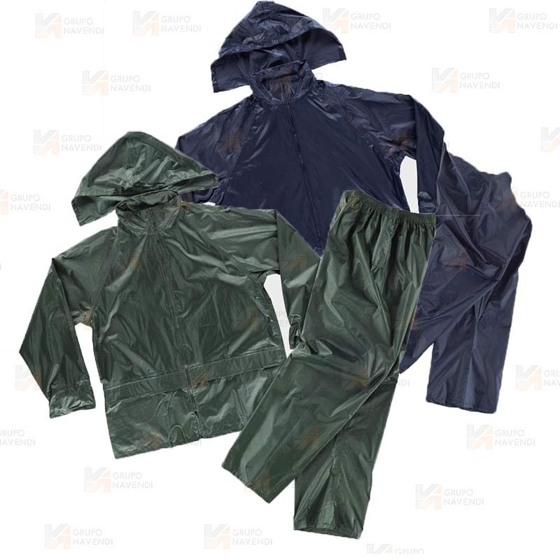 Traje completo tipo ingeniero especial lluvia color azul marino