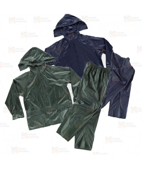 Traje completo tipo ingeniero especial lluvia color azul marino