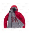 Cazadora combinada GÏLLD con capucha Roc-Neige para mujer color rojo