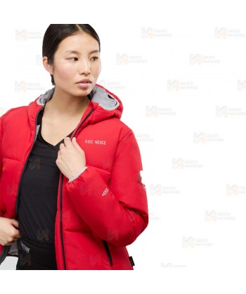 Cazadora combinada GÏLLD con capucha Roc-Neige para mujer color rojo