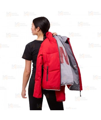 Cazadora combinada GÏLLD con capucha Roc-Neige para mujer color rojo