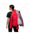Cazadora combinada GÏLLD con capucha Roc-Neige para mujer color rojo