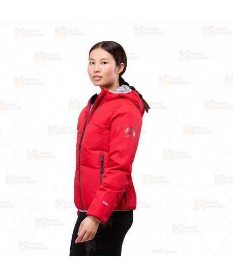 Cazadora combinada GÏLLD con capucha Roc-Neige para mujer color rojo