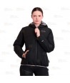 Cazadora combinada GÏLLD con capucha Roc-Neige para mujer color negro
