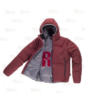 Cazadora combinada GÏLLDUM con capucha Roc-Neige color granate