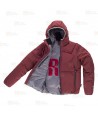 Cazadora combinada GÏLLDUM con capucha Roc-Neige color granate