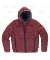 Cazadora combinada GÏLLDUM con capucha Roc-Neige color granate