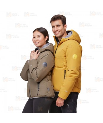 Cazadora combinada GÏLLDUM con capucha Roc-Neige color oro