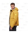 Cazadora combinada GÏLLDUM con capucha Roc-Neige color oro