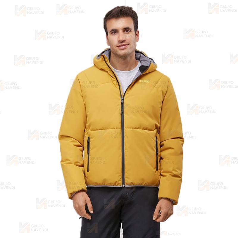 Cazadora combinada GÏLLDUM con capucha Roc-Neige color oro